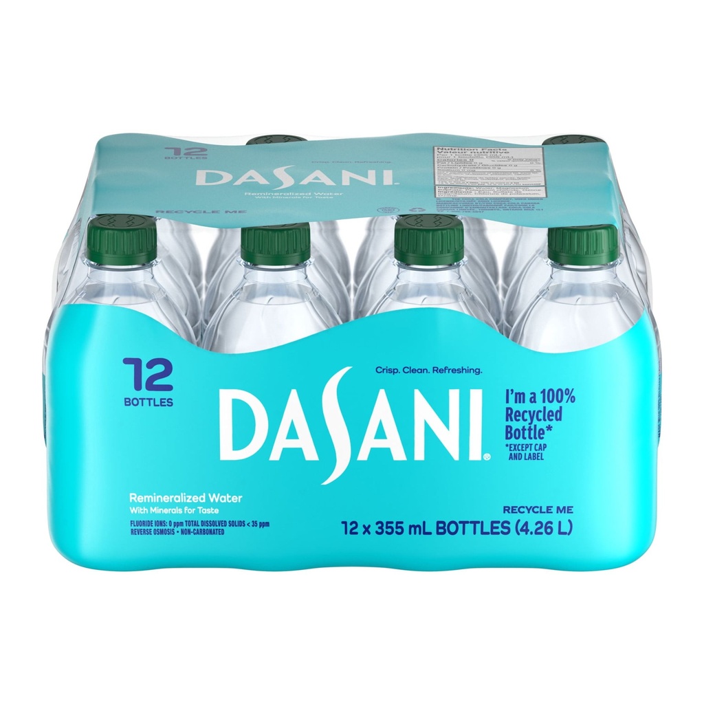 Dasani Eau Bouteilles, 355 mL, 12 Pack