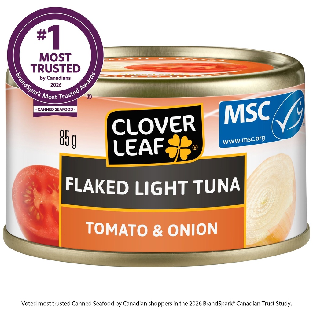 Thon pâle émietté CLOVER LEAF® - tomate et oignon