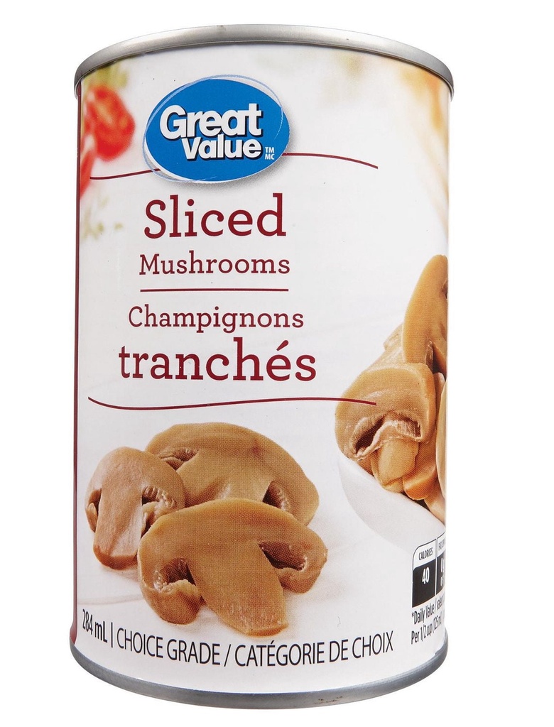 Great Value Champignons Tranchés