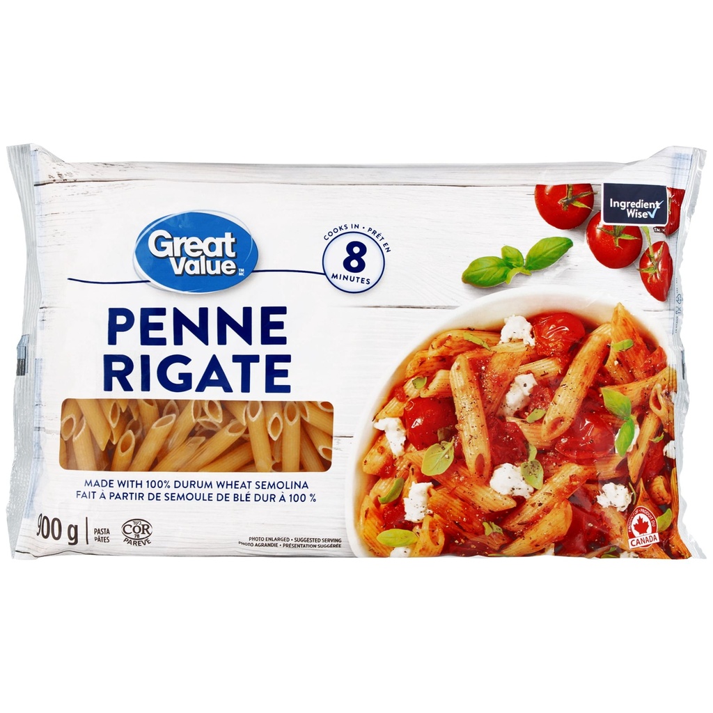 Pâtes penne rigate Great Value