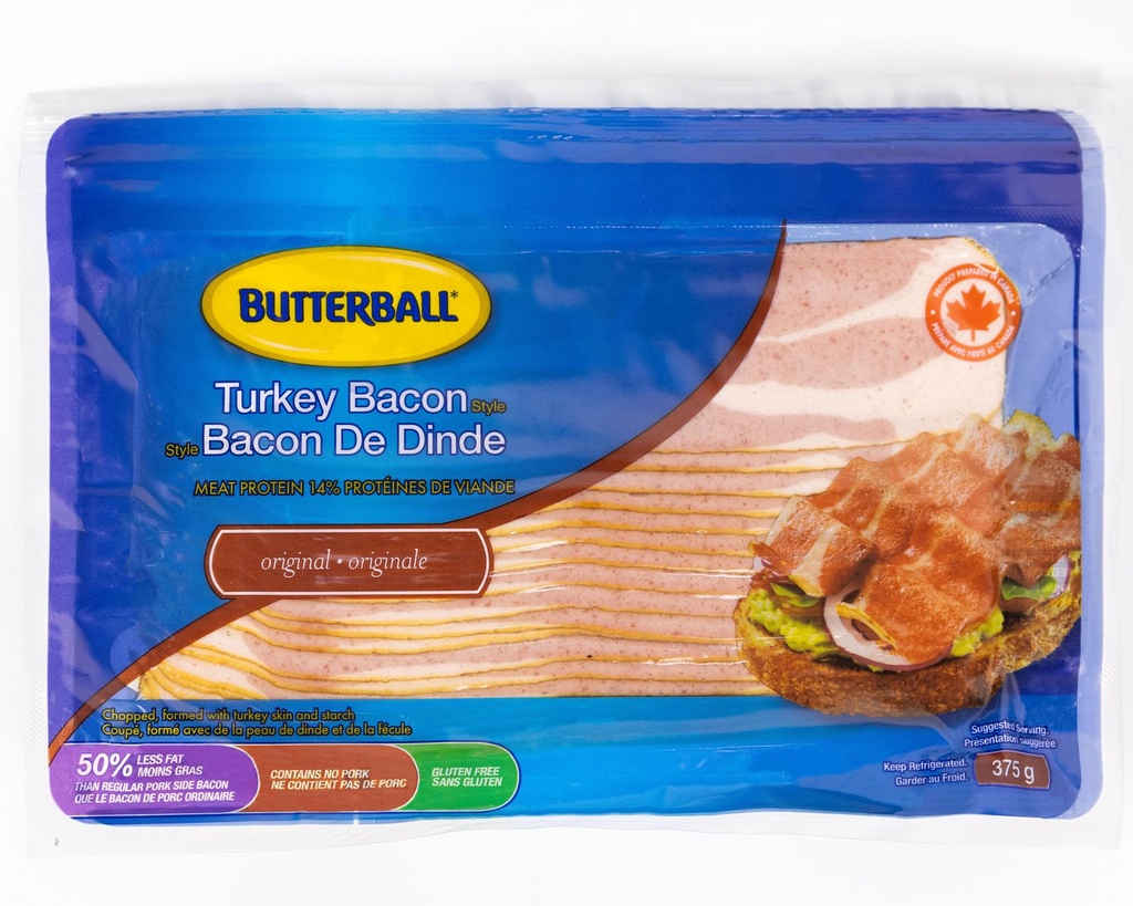 Dinde genre bacon Butterball 375g