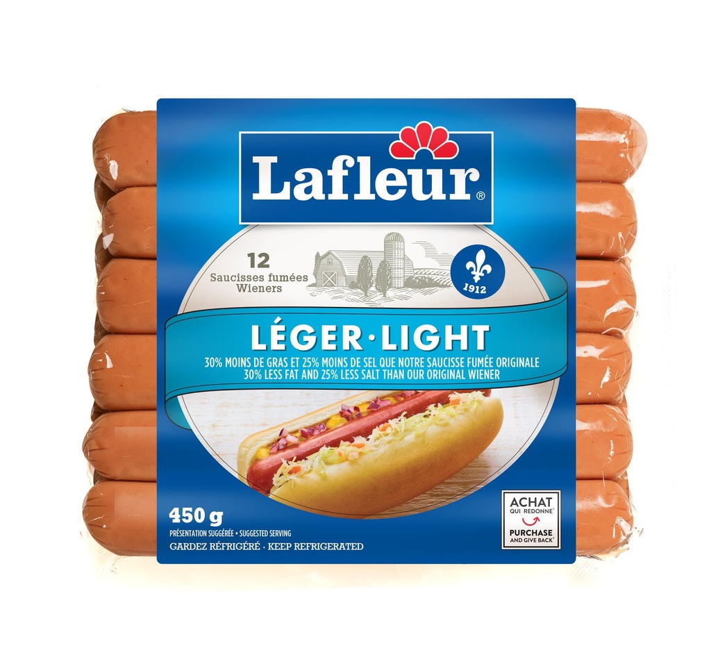 Saucisses légères originales Lafleur 450g