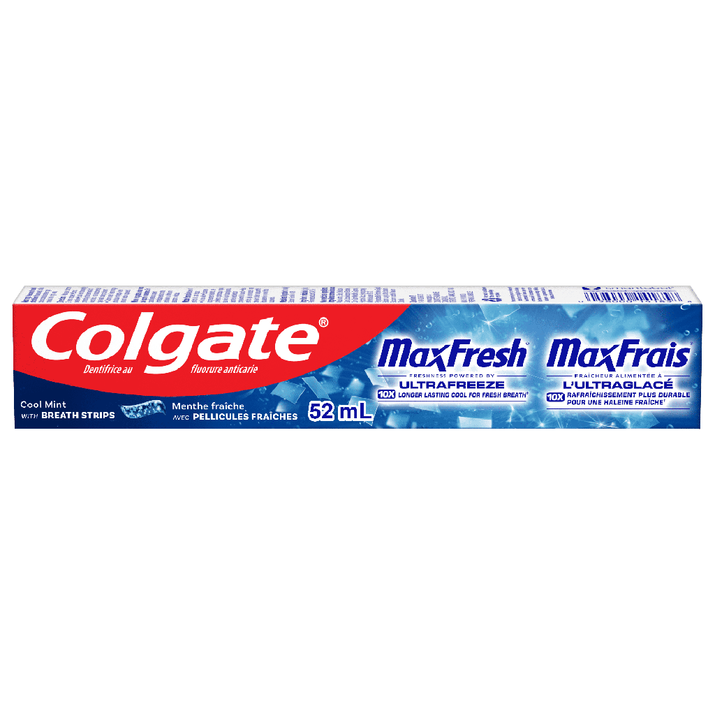 Dentifrice Colgate MaxFrais à la menthe fraîche, format voyage, 52 ml