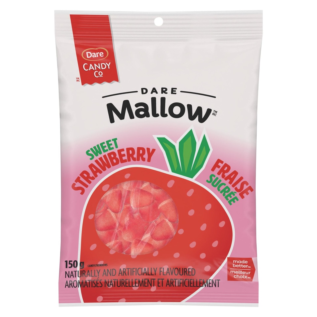 Dare FRAISE SUCREE A LA GUIMAUVE 150g