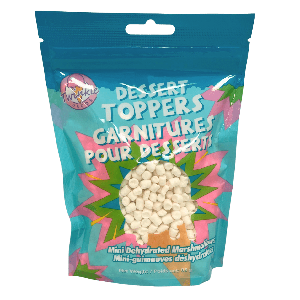 Twinkle Garnitures de dessert scintillantes - Mini guimauves déshydratées