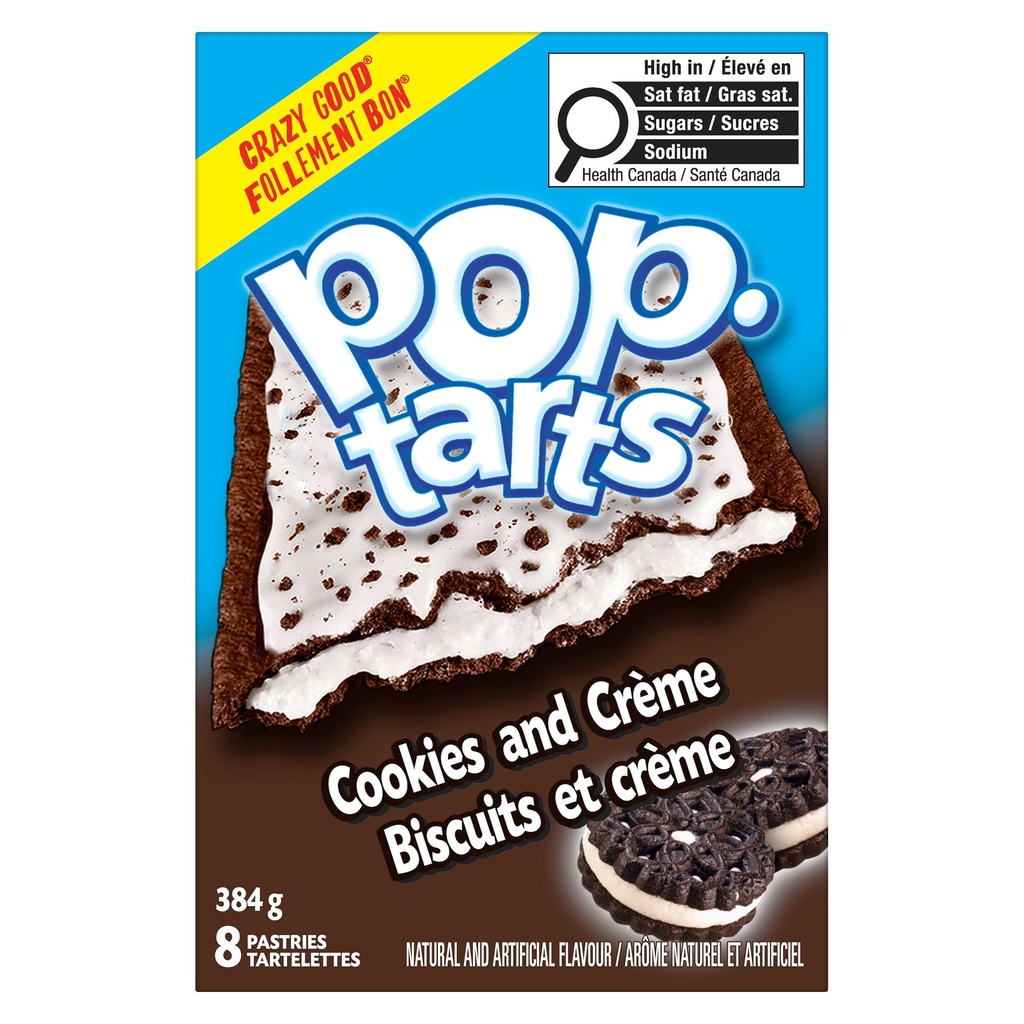 Tartelettes Pop-Tarts® Biscuits et crème, 384 g, 8 tartelettes