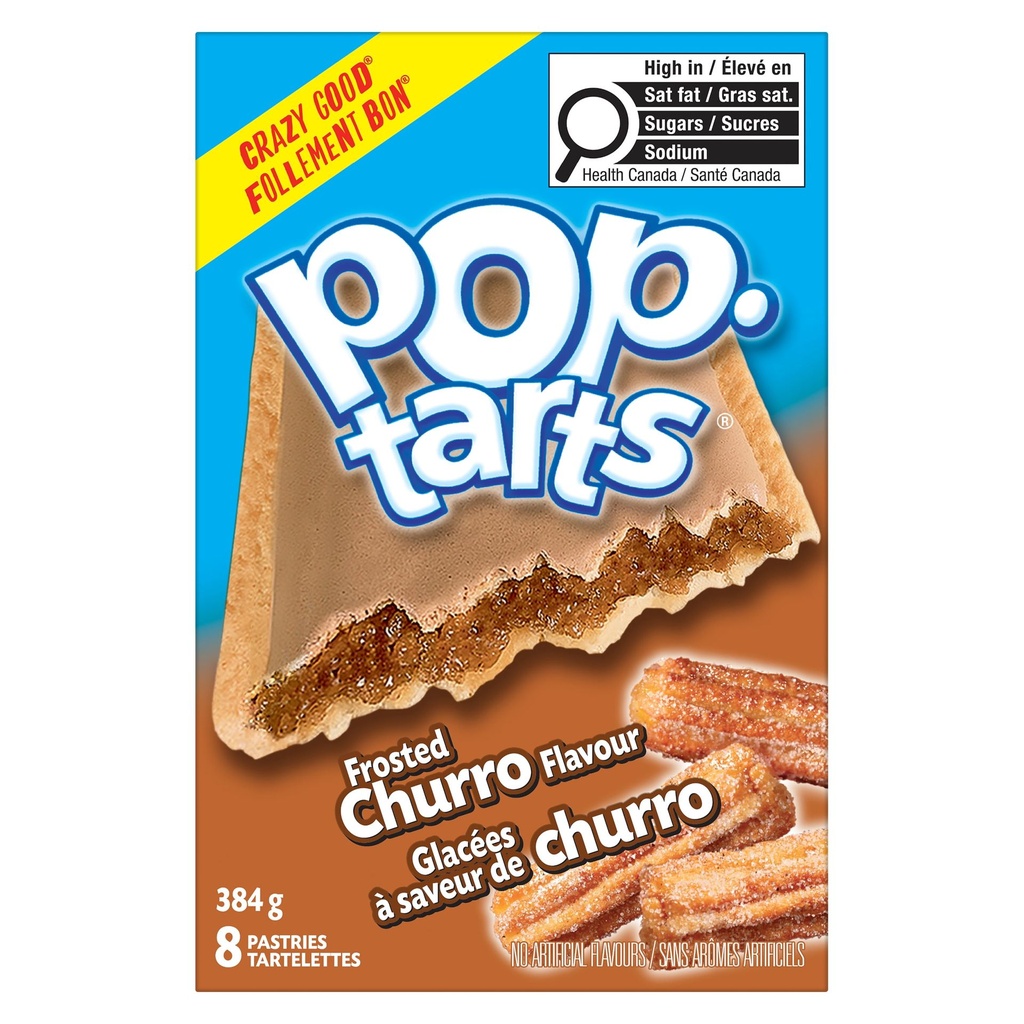 Tartelettes Pop-Tarts® glacées à saveur de churro, 384 g, 8 tartelettes