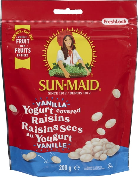 E-SUNMAID Sun-Maid Raisins Secs au Yougurt Vanille 200g