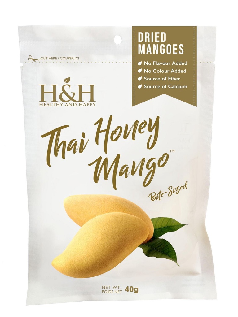 H&H Healthy & Happy Morceaux de Mangue 40g – H&H Santé & Bonheur