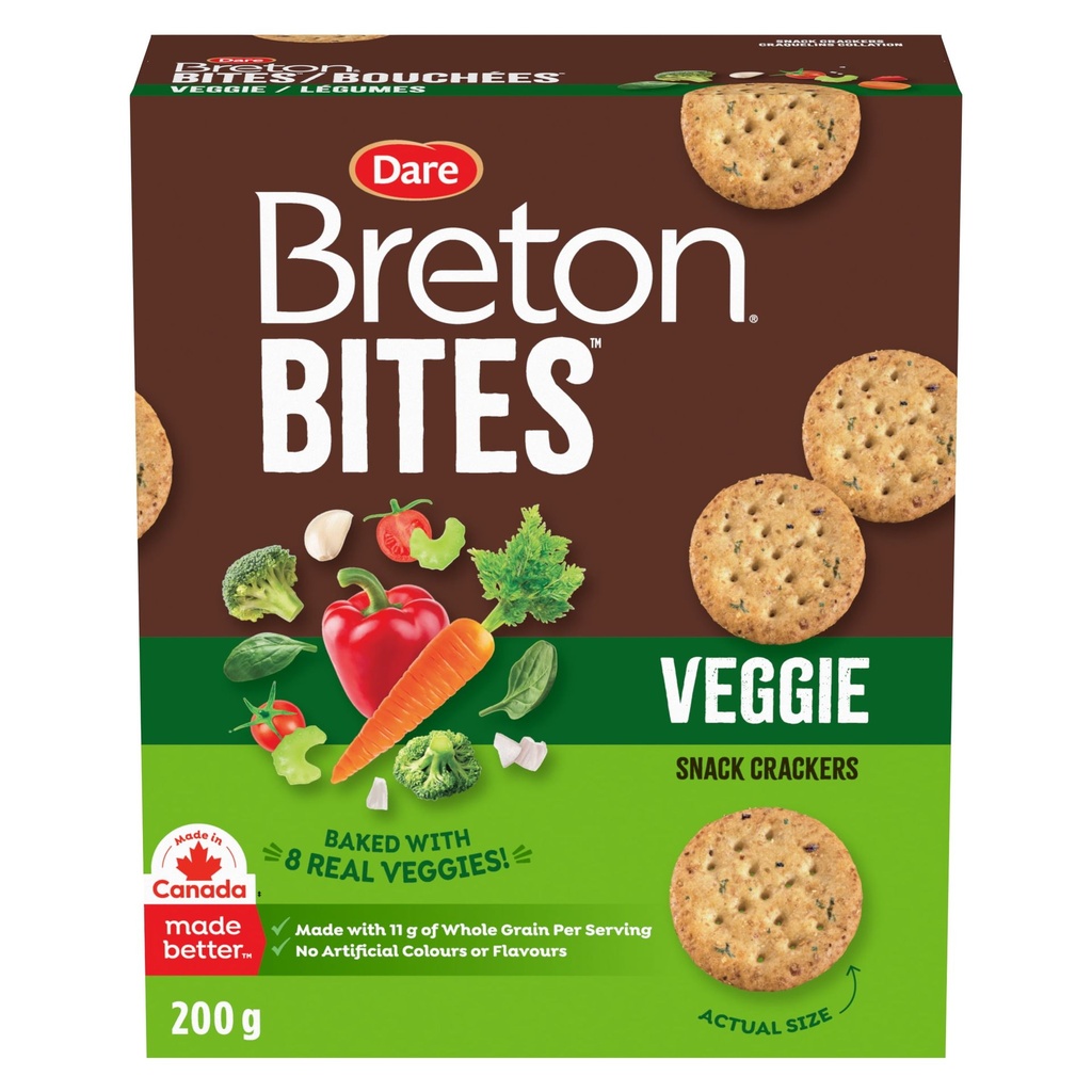 Breton Craquelins bouchées aux légumes de Dare, 200g