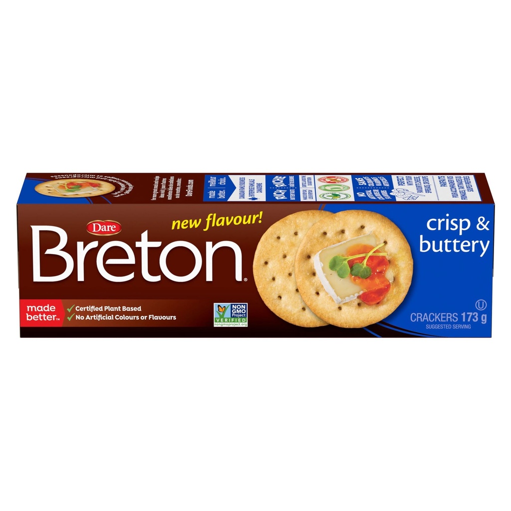 Craquelins Breton Croustillants au goût de beurre, 173g