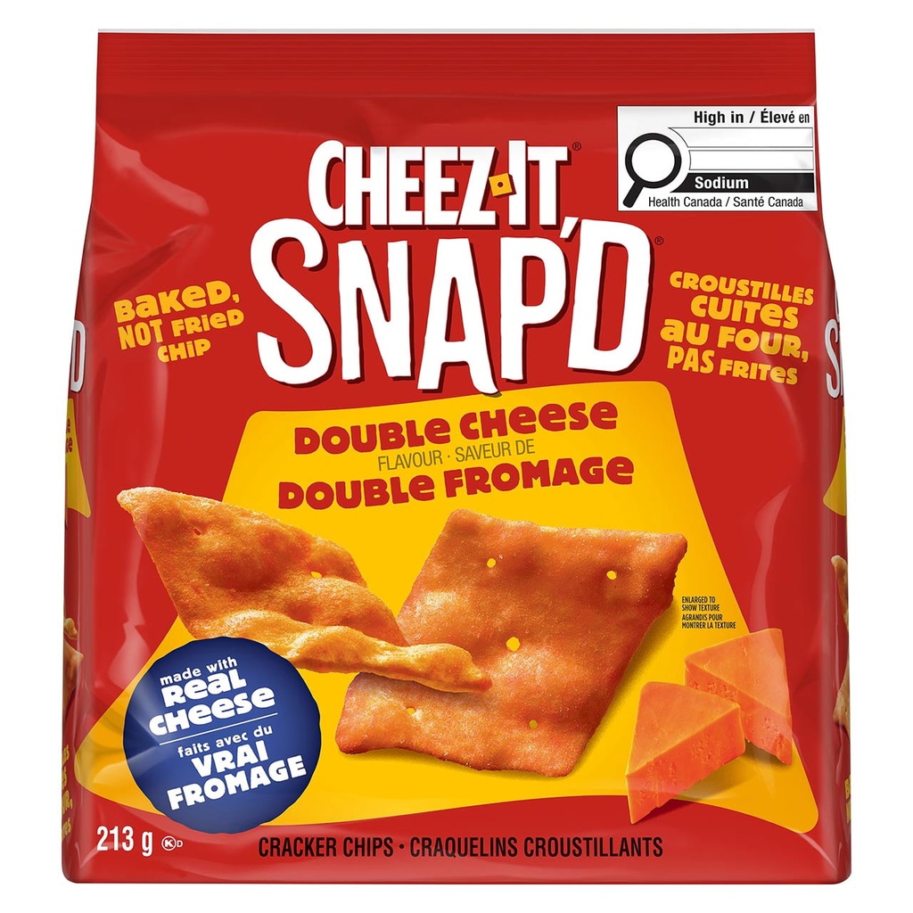 Cheez-It SNAP’d* Saveur de Double Fromage 213 g