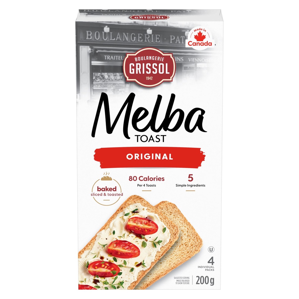 Boulangerie Grissol Melba Toast Nature, 200g