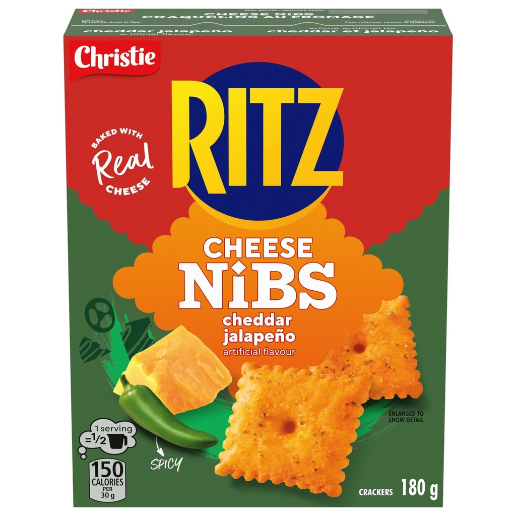CRAQUELINS AU FROMAGE RITZ À SAVEUR DE CHEDDAR ET JALAPENO