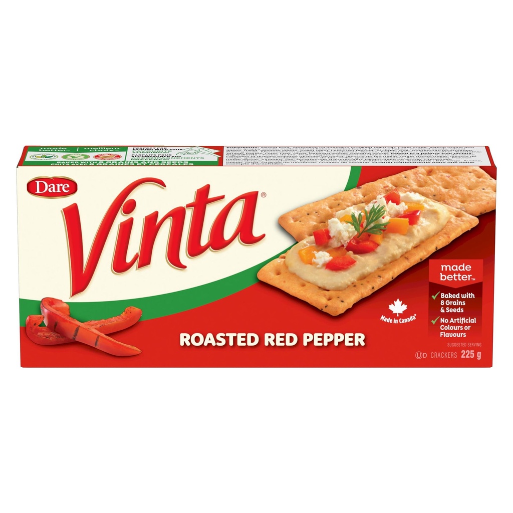 Craquelins Vinta Poivron rouge grillé, 200g