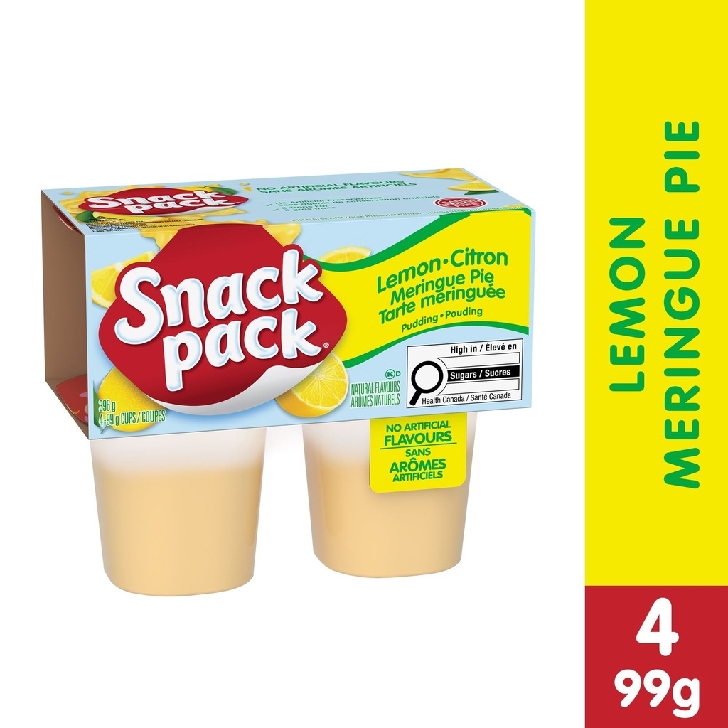 Snack Pack® Coupes de Pouding Tarte au Citron Meringuée