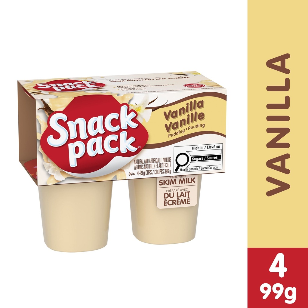 Snack Pack® Coupes de Pouding à la Vanille