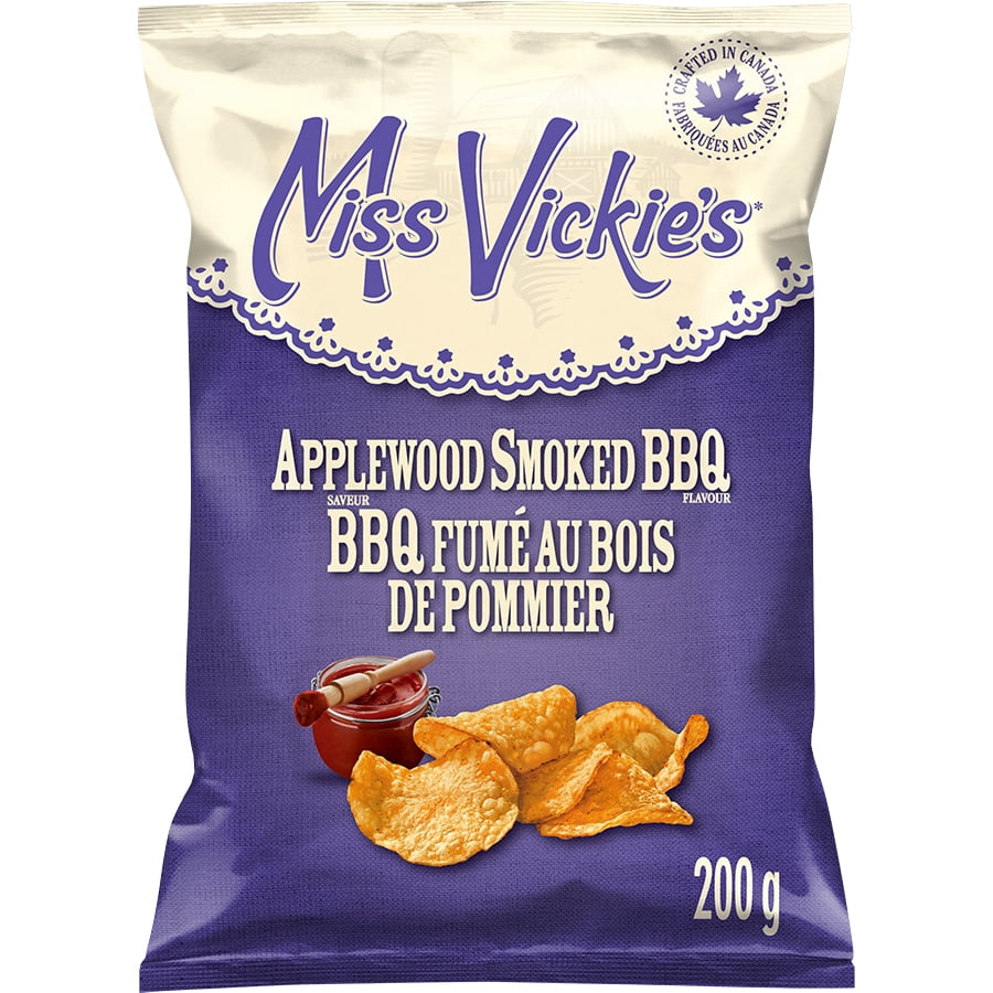 Miss Vickie's Croustilles cuites à la marmite Miss Vickie’s Saveur BBQ fumé au bois de pommier