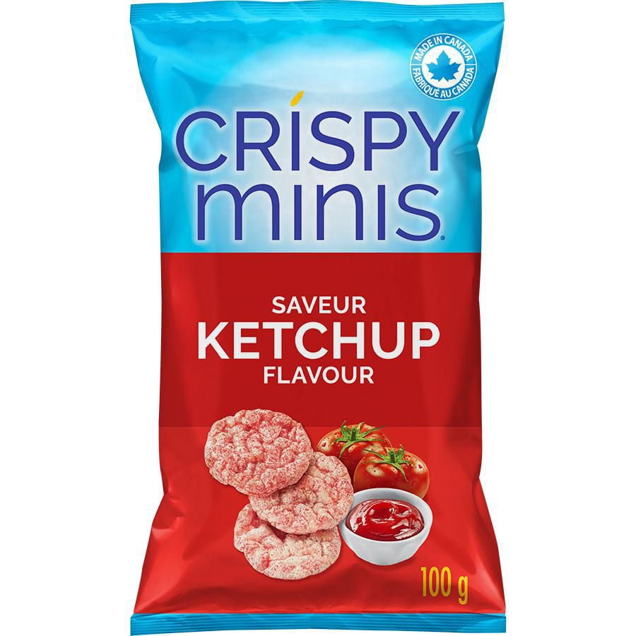Quaker Crispy Minis Croustilles de riz brun Saveur Ketchup