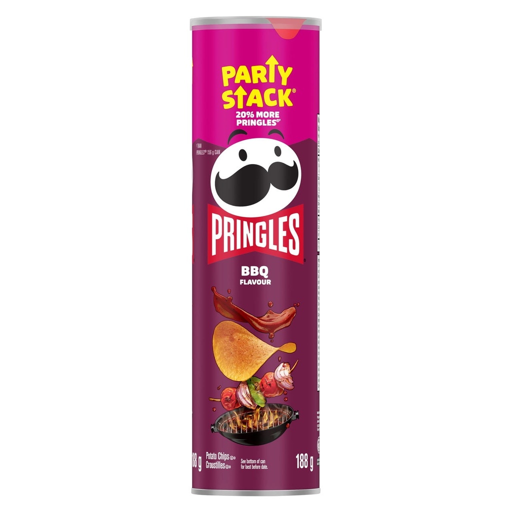 Croustilles Pringles® Format Fête Saveur de BBQ 188g