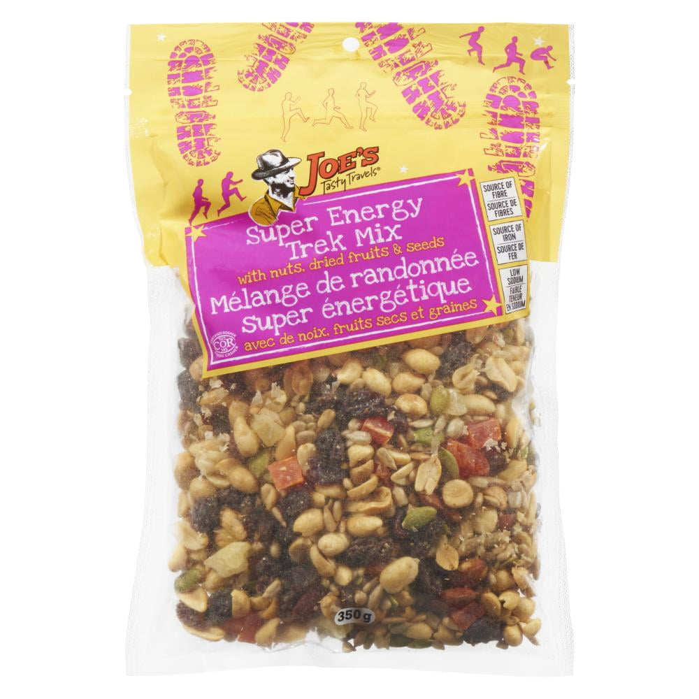Joe's Tasty Travel Jtt Mélange De Randonnée Super Énergétique Avec De Noix, Fruits Secs Et Graines 350g