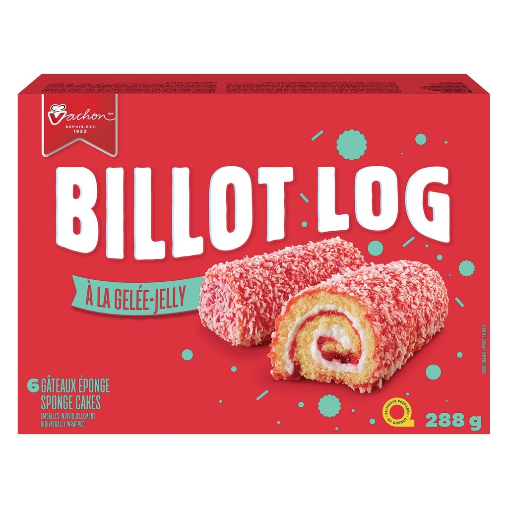 Gâteaux éponge roulés Billot à la gelée de Vachonᴹᴰ