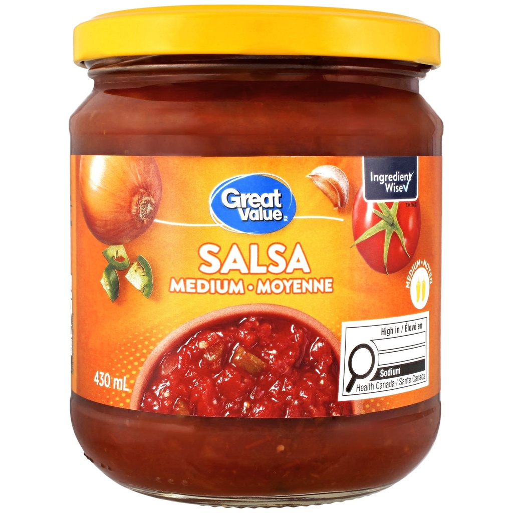 Great Value Salsa Moyenne 430ML
