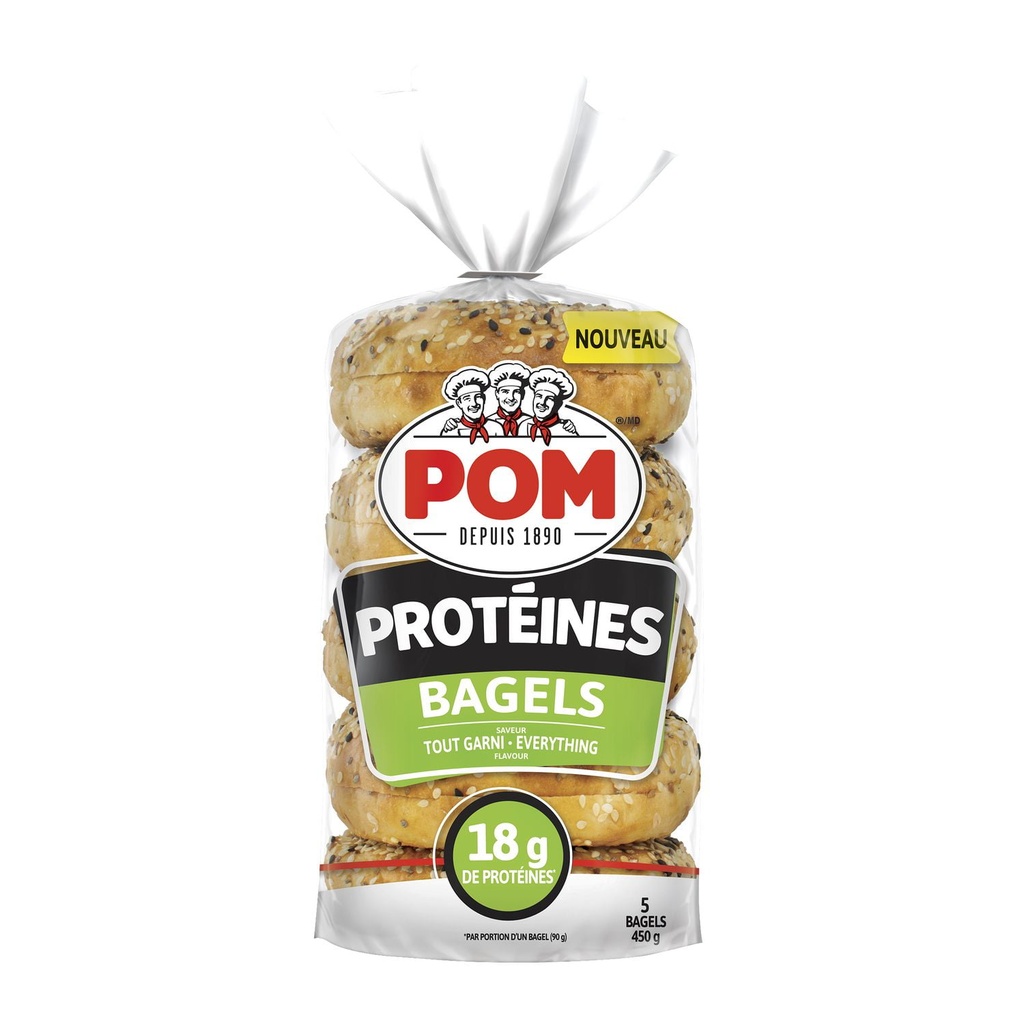 Bagel protéiné Tout garni POM