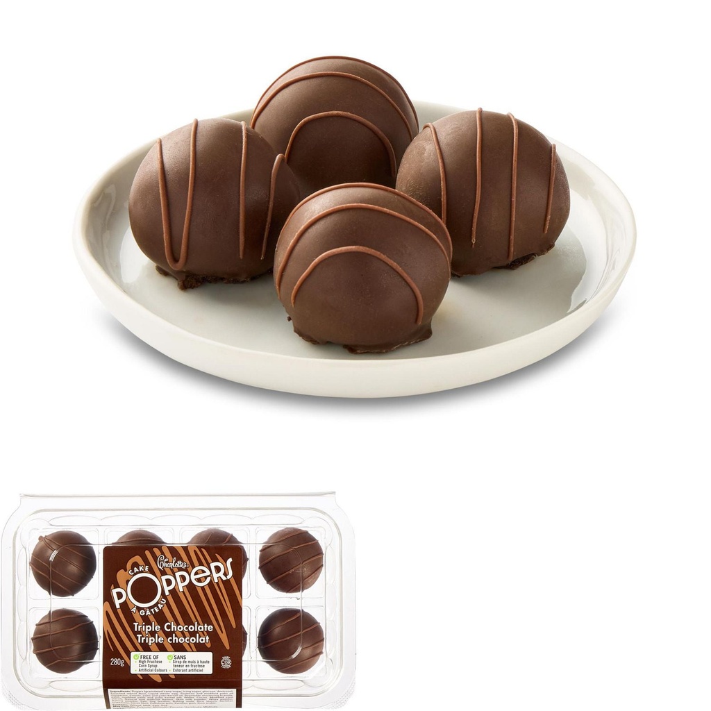 Poppers à gâteau triple chocolat Charlotte’s