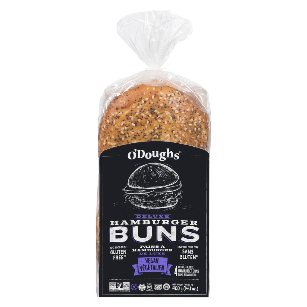 O'Doughs Deluxe Hamburger Bun Sans Gluten OD Deluxe Hamburger SG