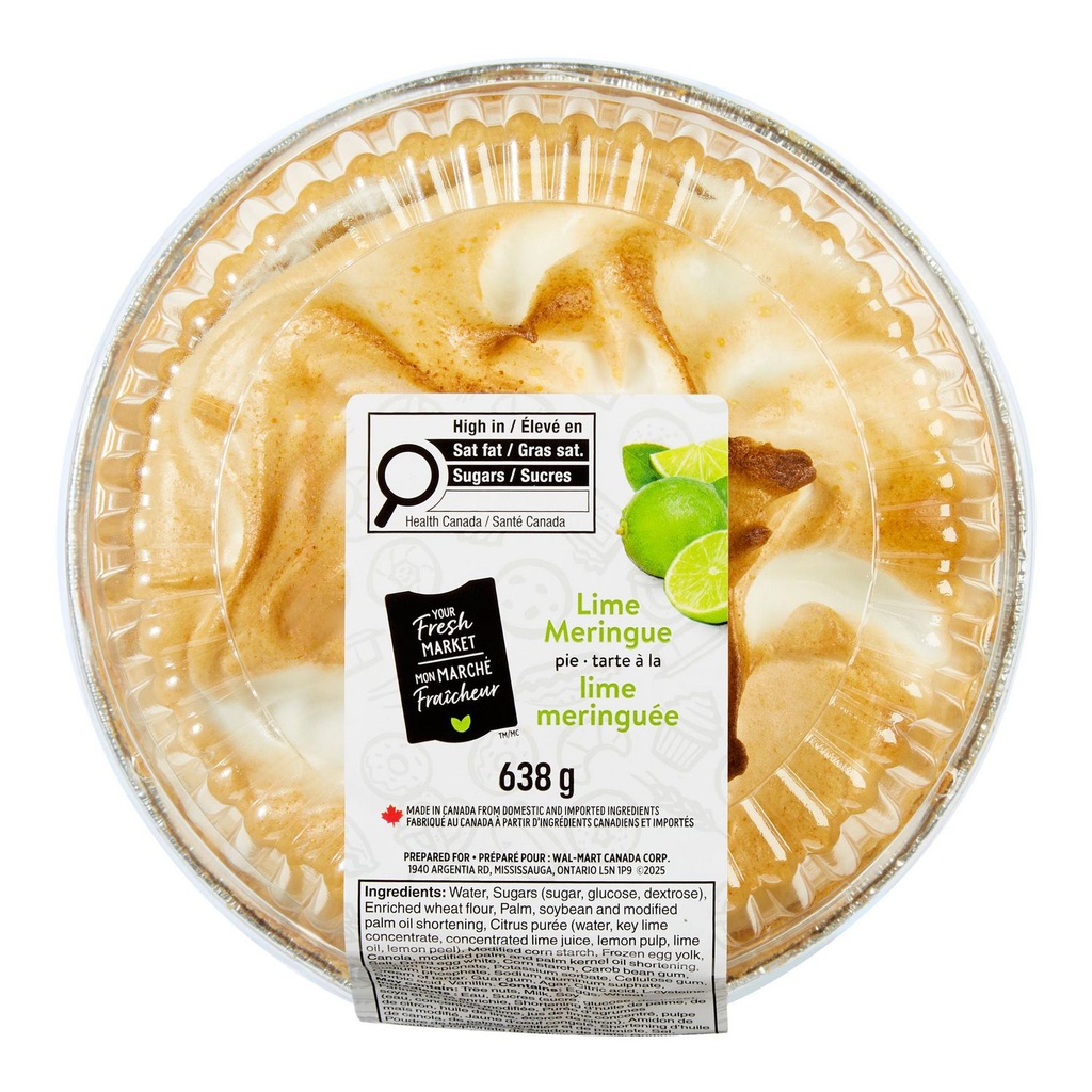 Tarte à la lime meringuée Mon marché fraîcheur, 638g