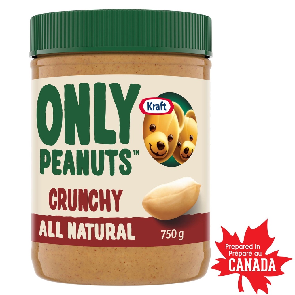 Kraft Beurre D'Arachide Juste Des Arachides Croquant Tout Naturel, Pot