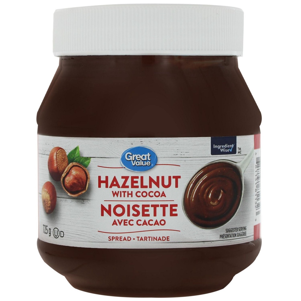 Tartinade noisette avec cacao Great Value
