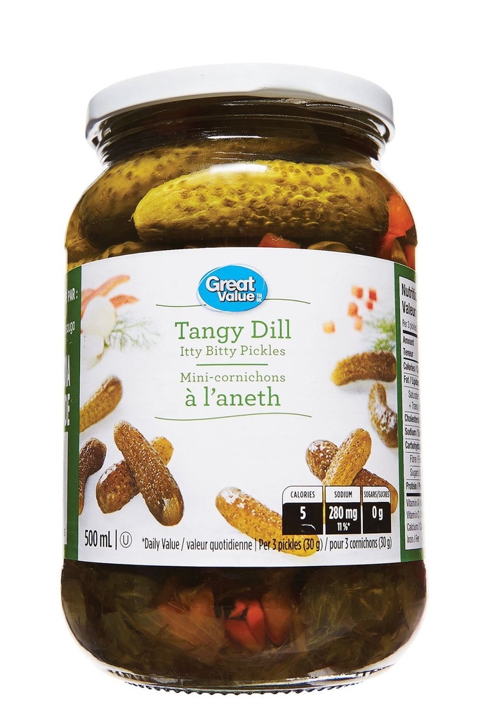 Great Value Mini-Cornichons à l'Aneth Acidulés