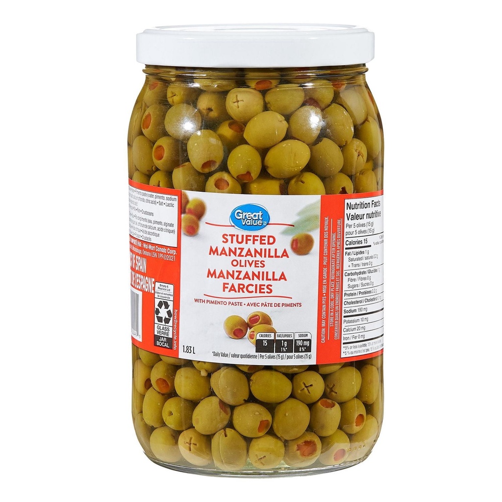 Manzanilla farcies Great Value