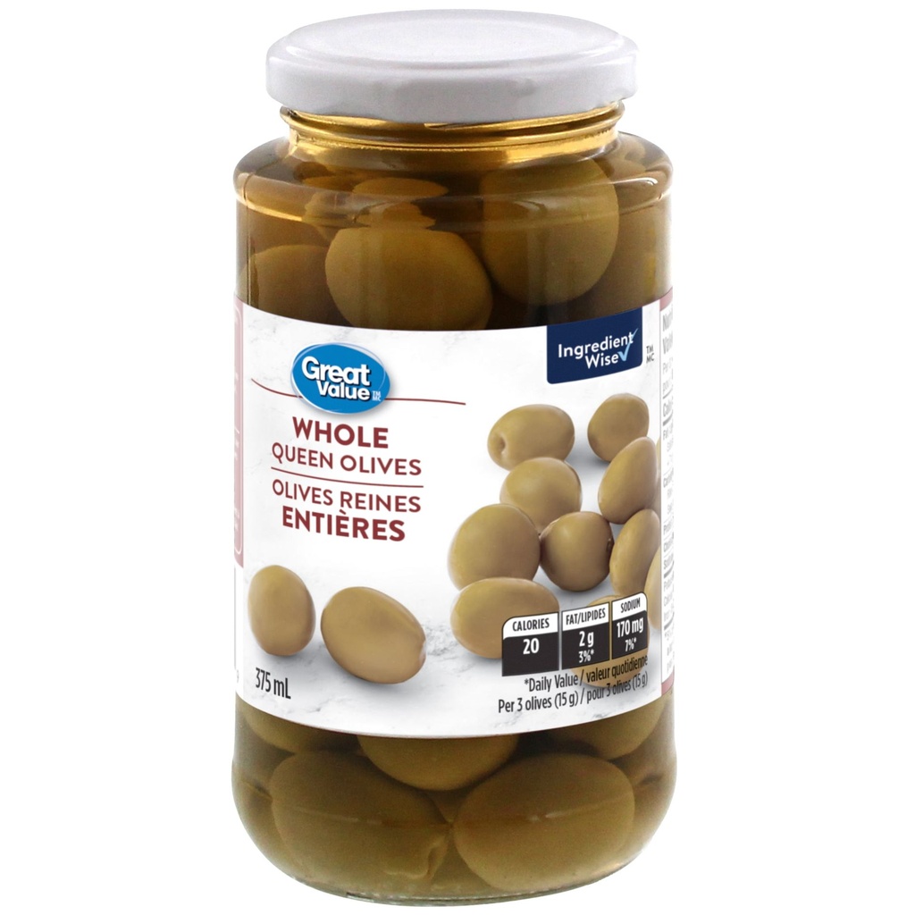 Great Value Olives Reines Entières