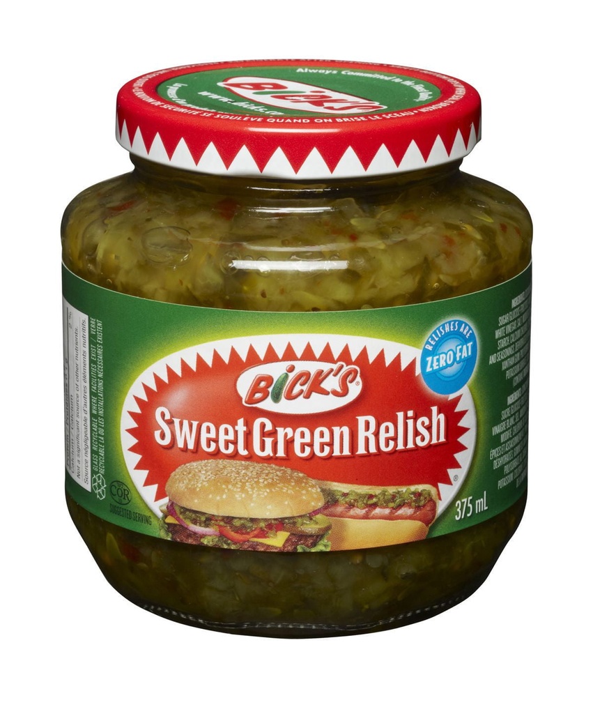 Bick's® Relish Verte Sucrée
