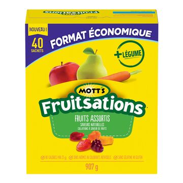 Mott's Collations aux saveurs de fruits assortis Format économique