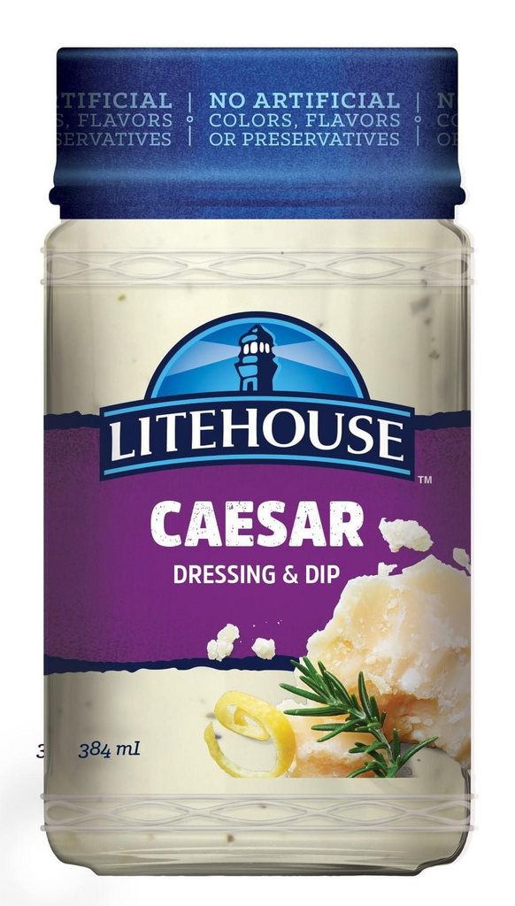 Litehouse Vinaigrette et trempette César 384mL