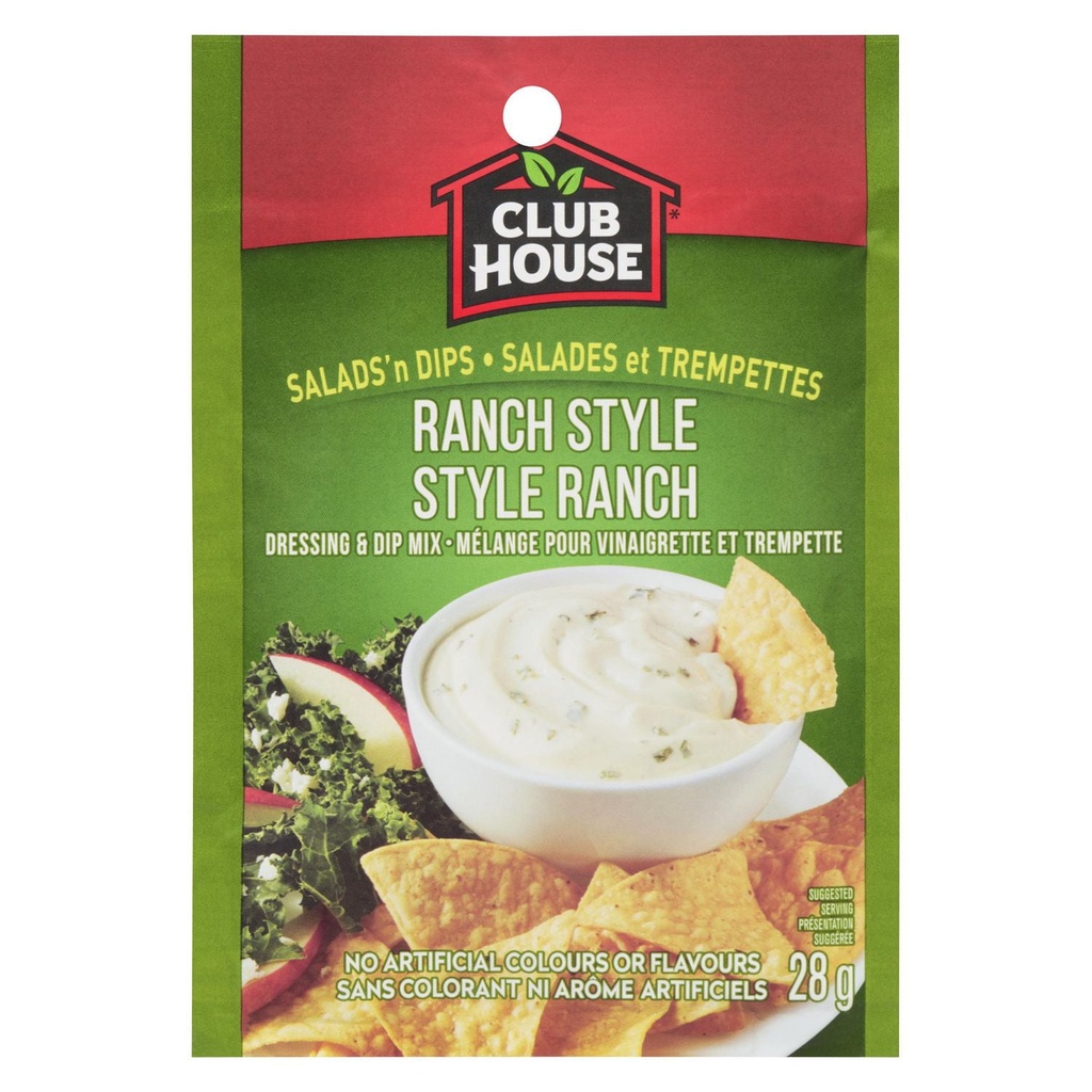 Club House Mélange Pour Vinaigrette et Trempette Style Ranch