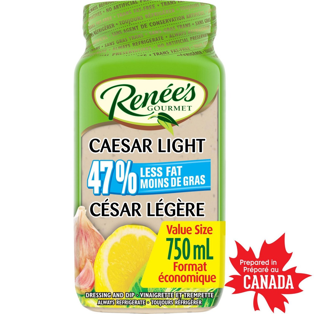 Renée's Vinaigrette César légère Renée’s, 750 mL Vinaigrette César