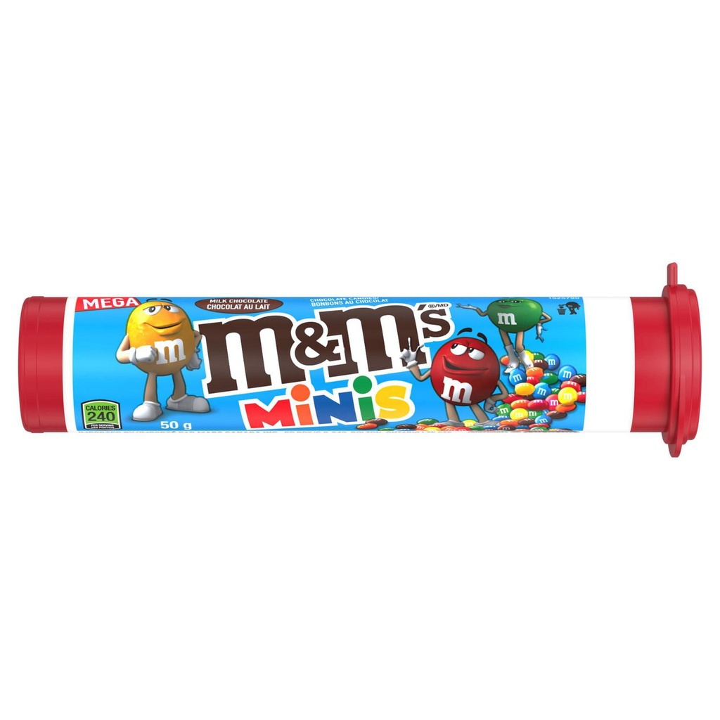 M&M's Friandises au chocolat au lait M&M’s Minis, tube, 50 g