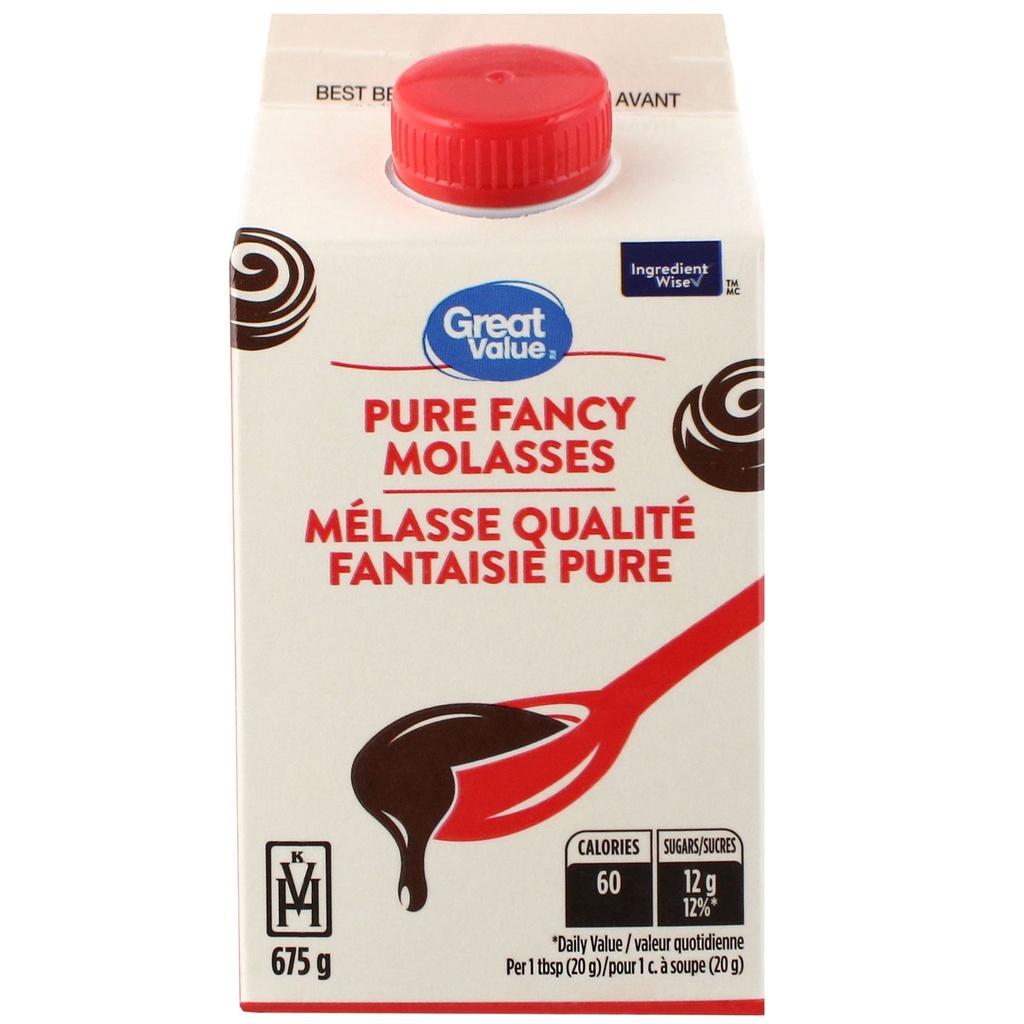 Mélasse qualité fantaisie pure Great Value
