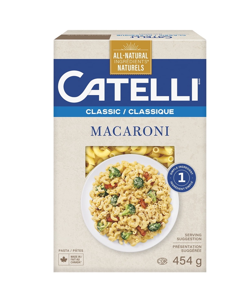 Macaroni Catelli Classique entièrement naturels