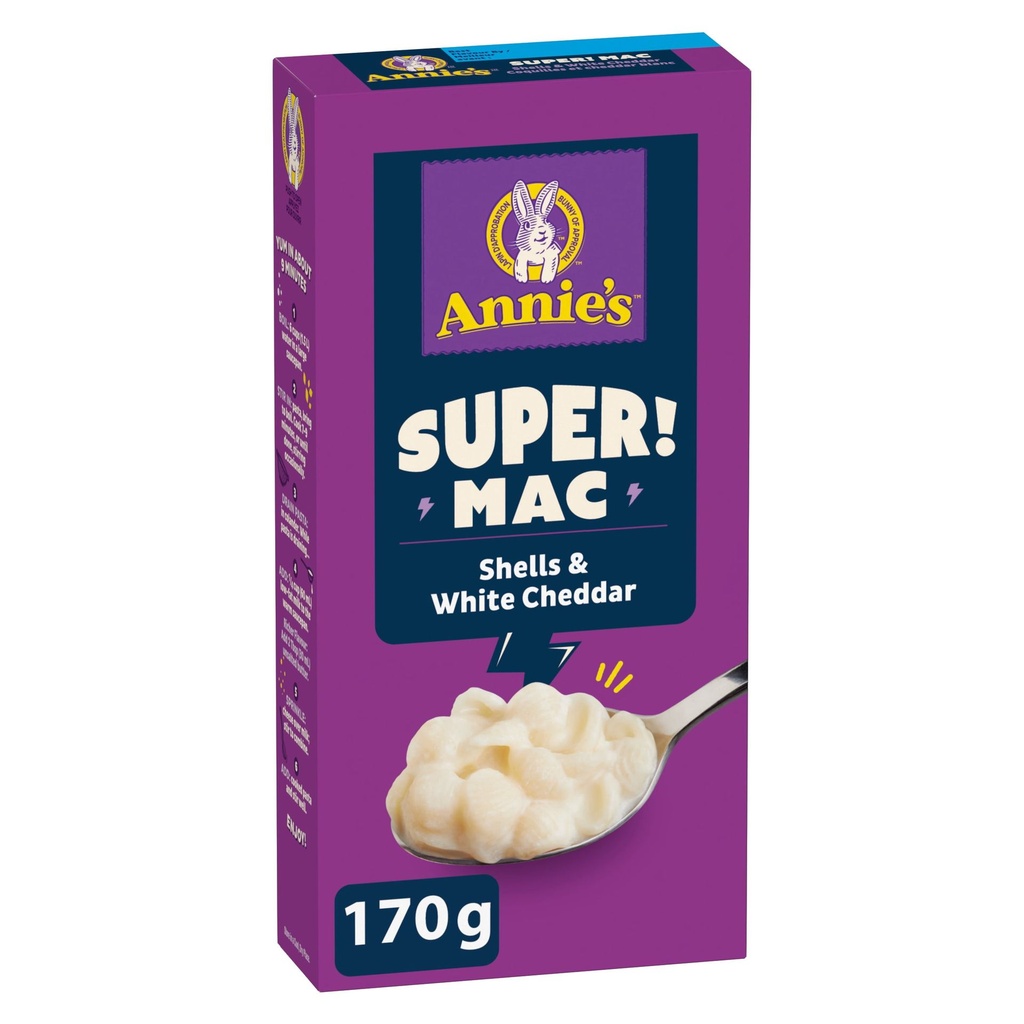 Annie's Le super ! Coquilles de macaroni et cheddar blanc