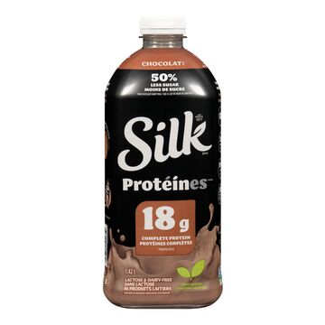 Silk Boisson de soya à saveur de chocolat 50% moins de sucre