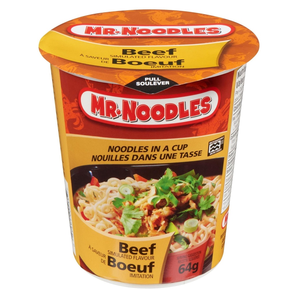 Mr. Noodles Tasse à Saveur de Boeuf