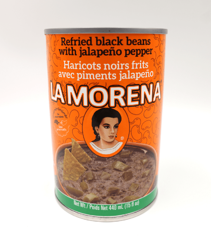 La Morena Haricots Noirs Frits Jalapeno