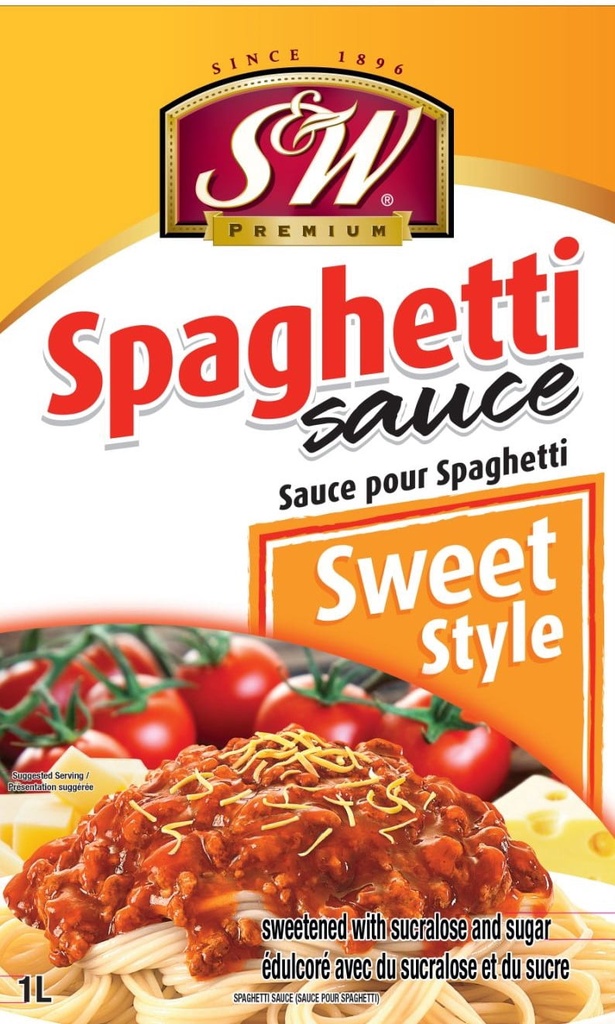 S&W Spaghetti Sauce Sweet Style