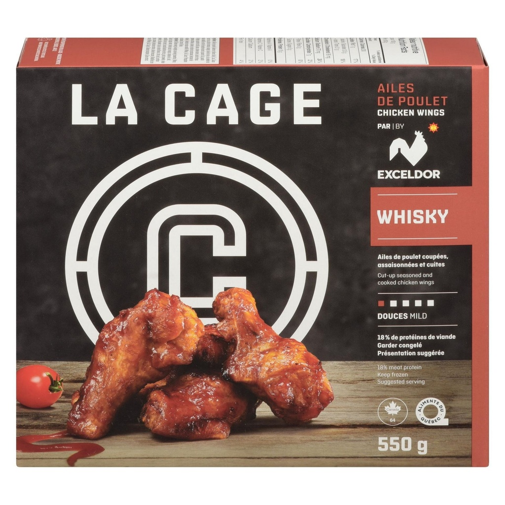 Ailes de poulet au whisky La Cage 550g